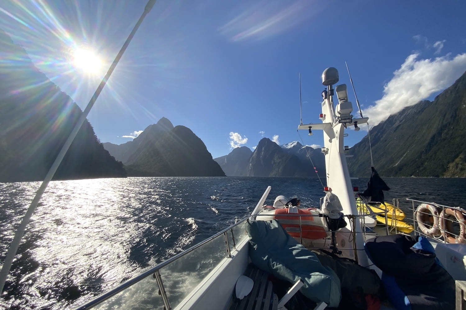 Amazing views from the Galileo within Milford Sound