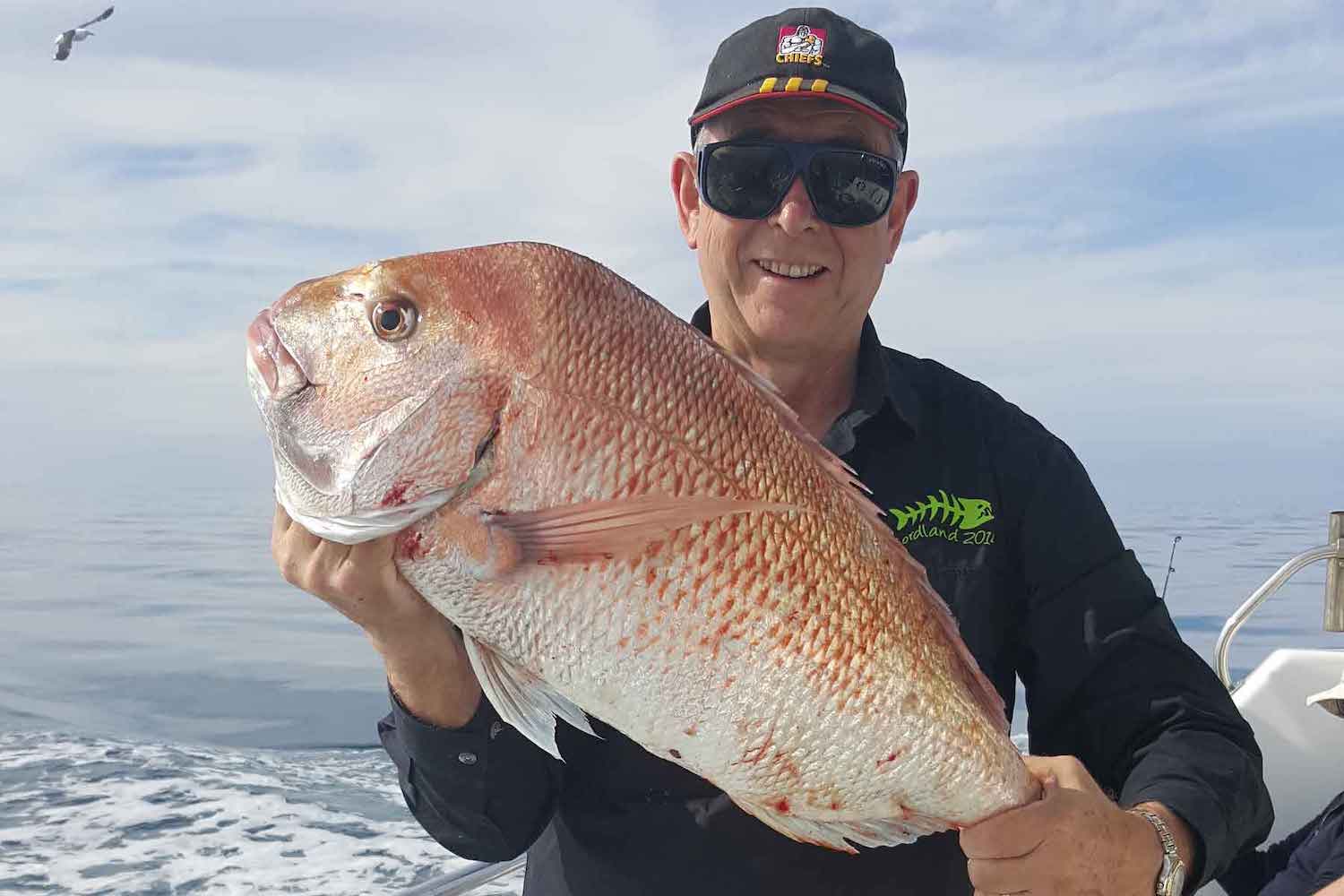 A large snapper caught onboard the Galileo
